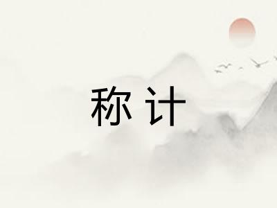 称计 称计