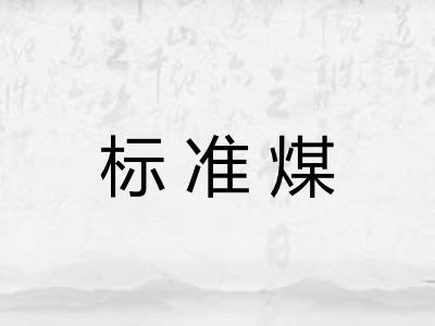 标准煤 标准煤