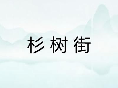 杉树街