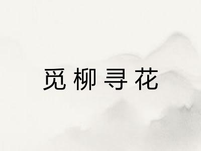 觅柳寻花 觅柳寻花