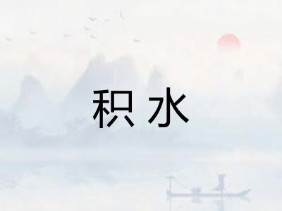 积水 积水