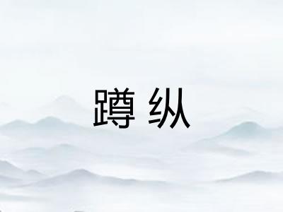 蹲纵 蹲纵