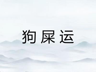狗屎运 狗屎运