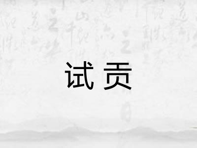 试贡