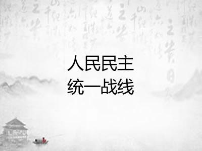 人民民主统一战线