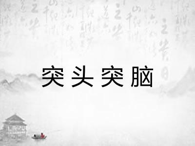 突头突脑 突头突脑