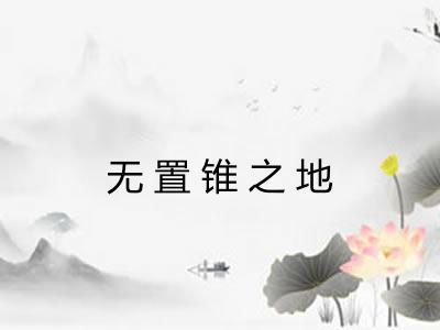 无置锥之地 无置锥之地