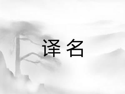 译名