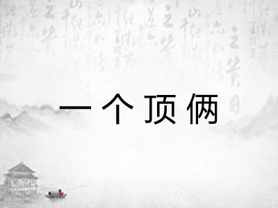 一个顶俩