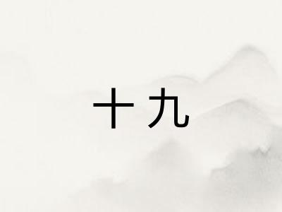 十九