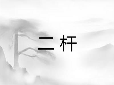 二杆