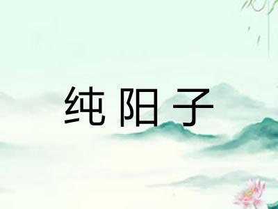 纯阳子