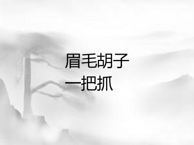 眉毛胡子一把抓