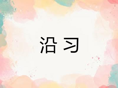沿习 沿习
