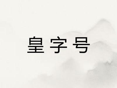 皇字号 皇字号