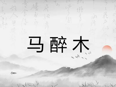 马醉木