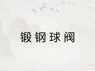 锻钢球阀 锻钢球阀
