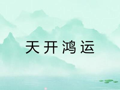 天开鸿运
