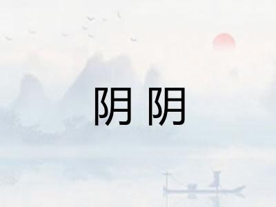 阴阴 阴阴