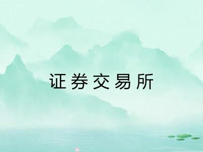 证券交易所 证券交易所