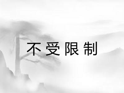 不受限制 不受限制