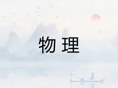 物理 物理