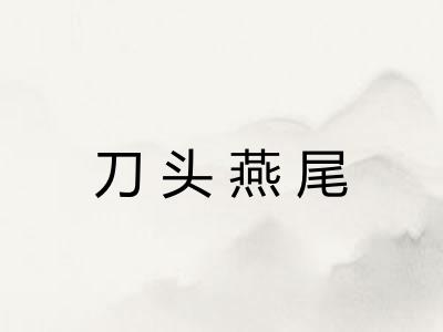 刀头燕尾