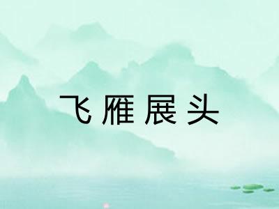 飞雁展头