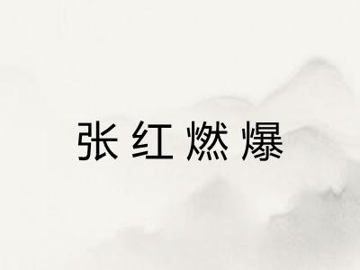 张红燃爆 张红燃爆