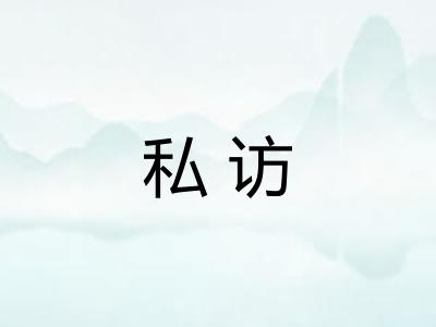 私访