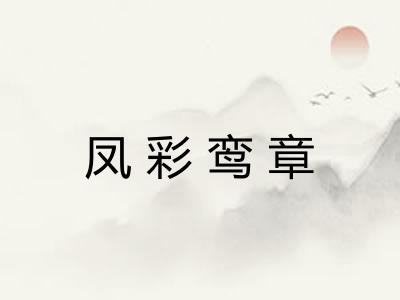 凤彩鸾章 凤彩鸾章