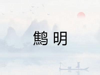 鹪明