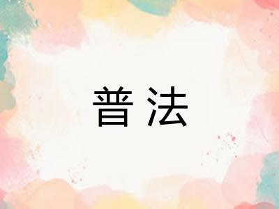 普法