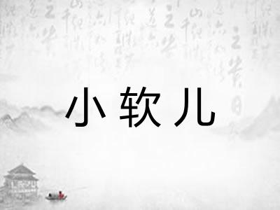 小软儿 小软儿