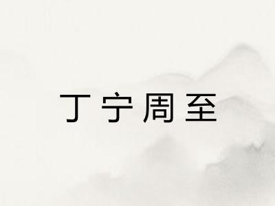 丁宁周至 丁宁周至