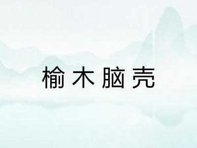 榆木脑壳 榆木脑壳