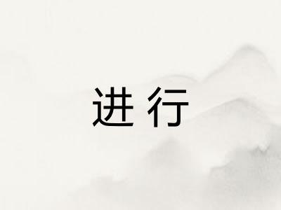 进行