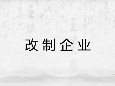 改制企业