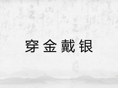 穿金戴银 穿金戴银