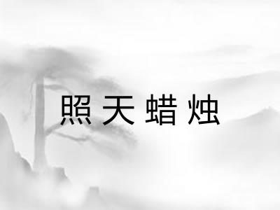 照天蜡烛 照天蜡烛