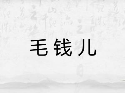 毛钱儿 毛钱儿