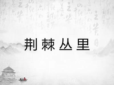 荆棘丛里 荆棘丛里