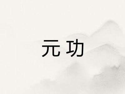 元功