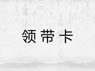 领带卡 领带卡