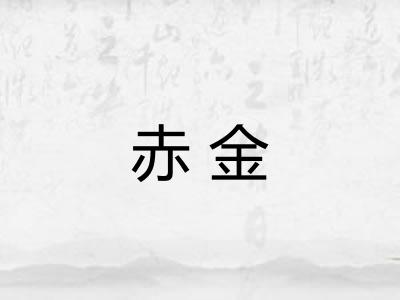 赤金 赤金