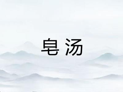 皂汤