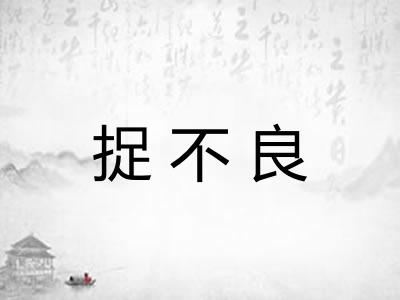 捉不良 捉不良