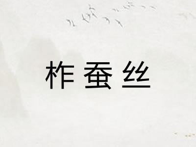柞蚕丝 柞蚕丝