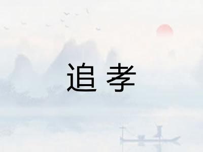 追孝
