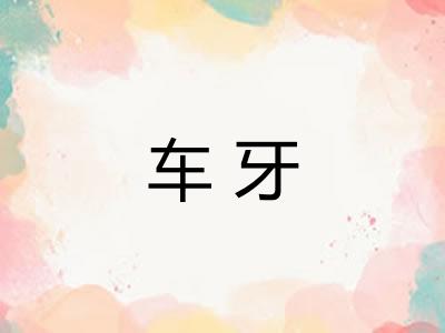 车牙 车牙
